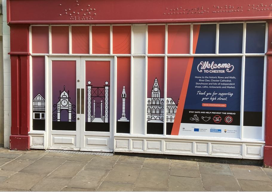 Exciting makeover for Cheshire's high street windows