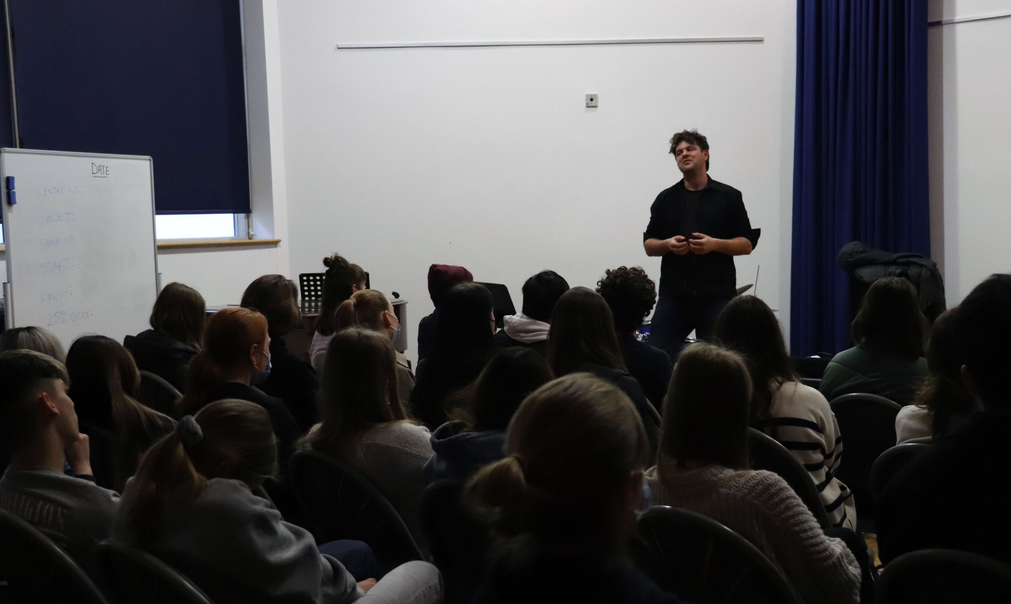Sidcot sixth form students receive talk from creative entrepreneur, Pip Rush