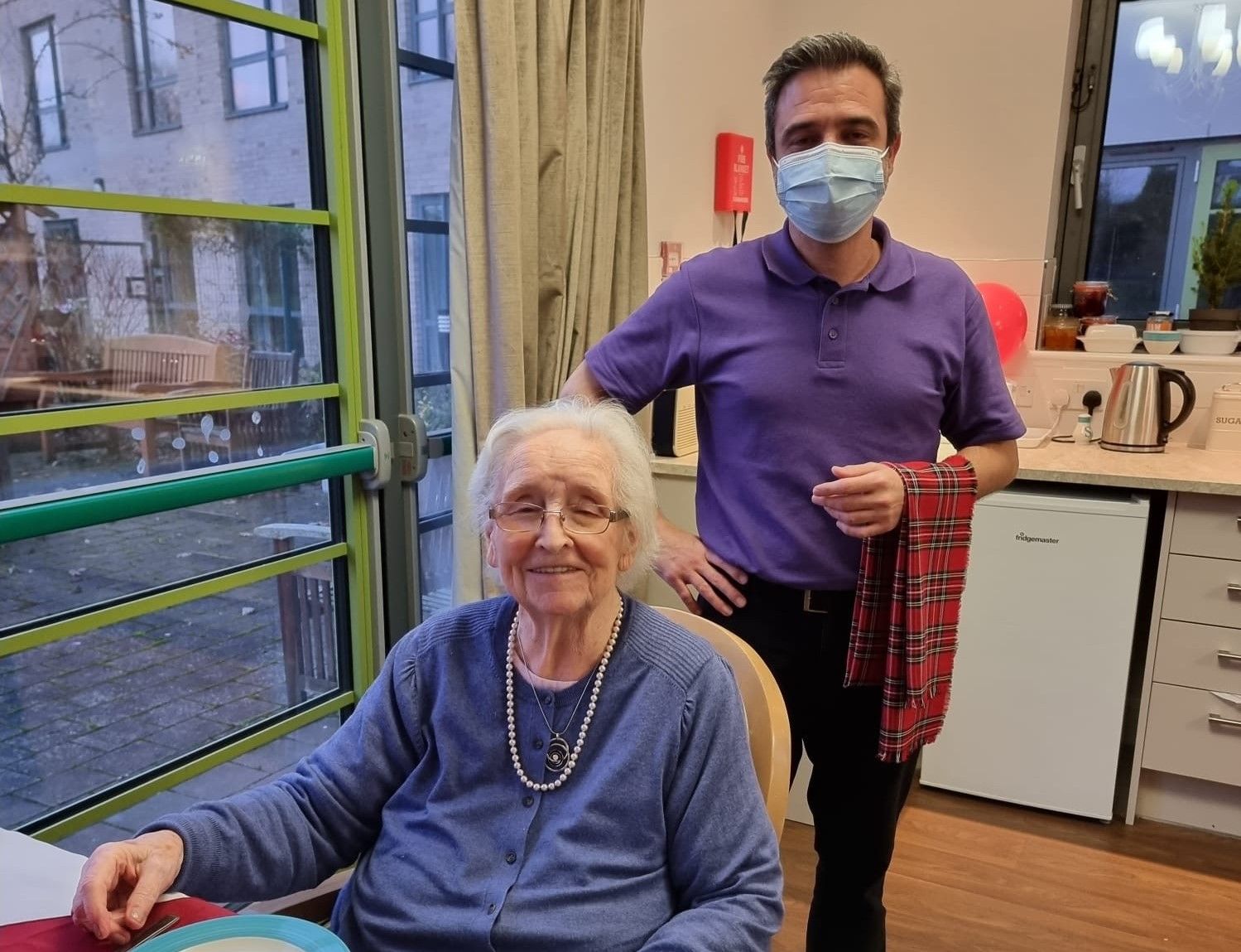 Edinburgh care home residents celebrate Burns Night