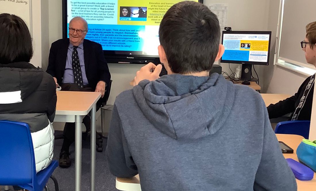Thanet students quiz MP Roger Gale