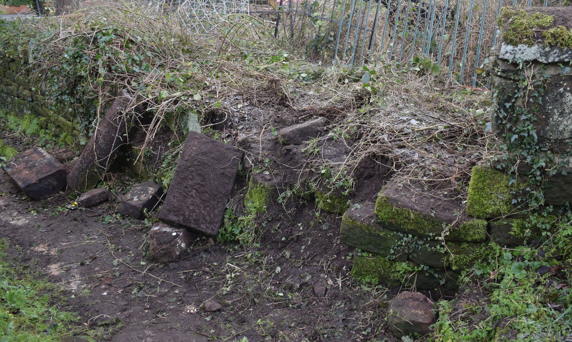 Vandalism blamed after ancient sandstone wall wrecked in Runcorn