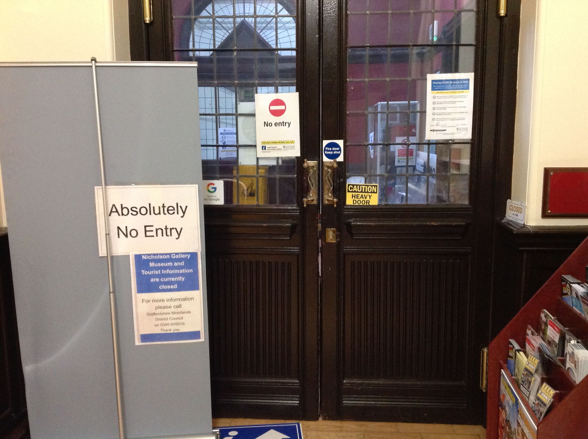 Leek tourist information office opening hours criticised