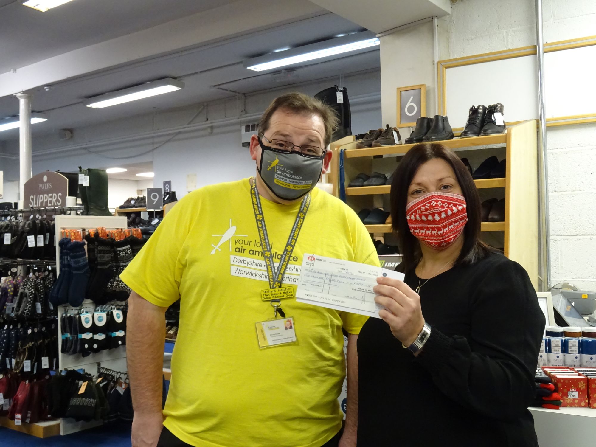 Belper firm donates £500 to air ambulance charity