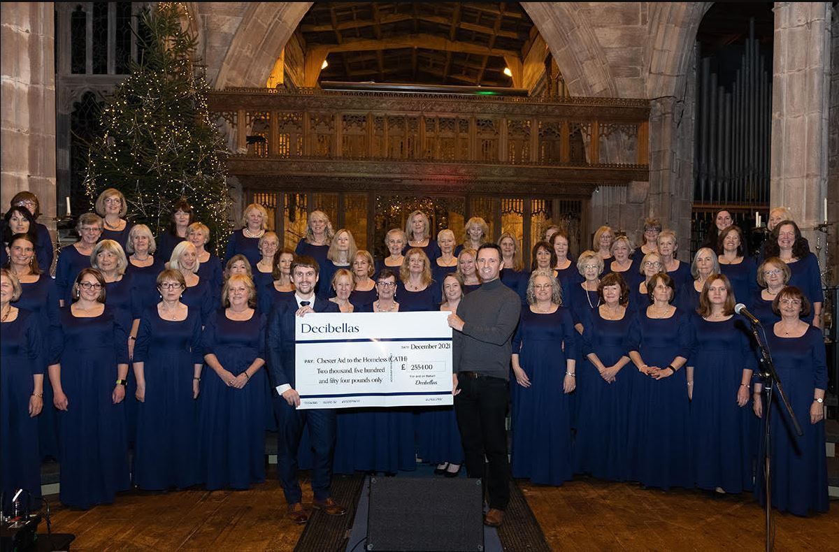 Cheshire choir sings out to raise funds for homeless charity