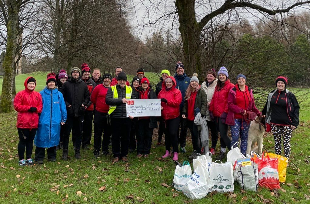 Irvine Running Club deliver the goods with food bank donation