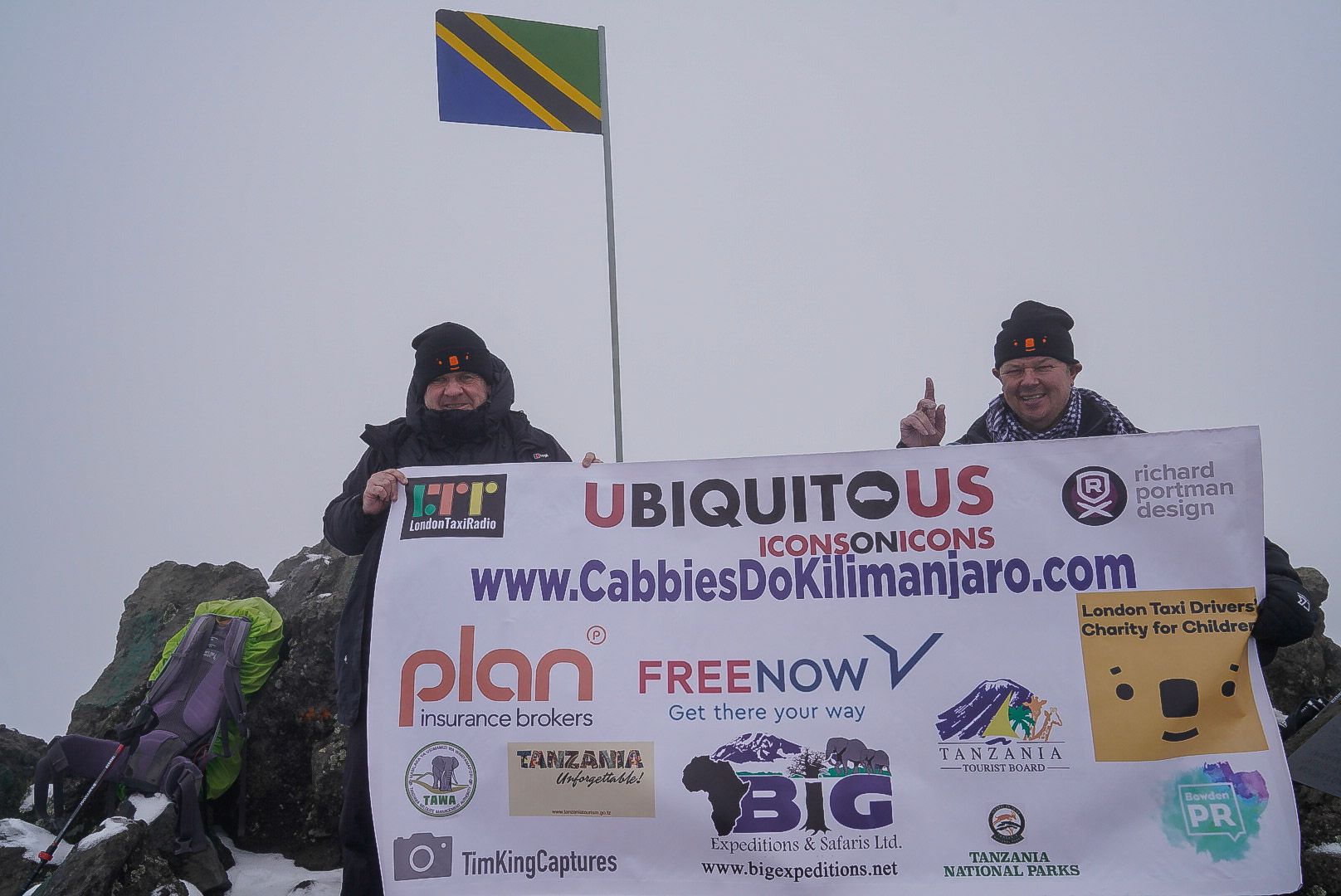 London cab drivers climb Mount Meru and Mount Kilimanjaro