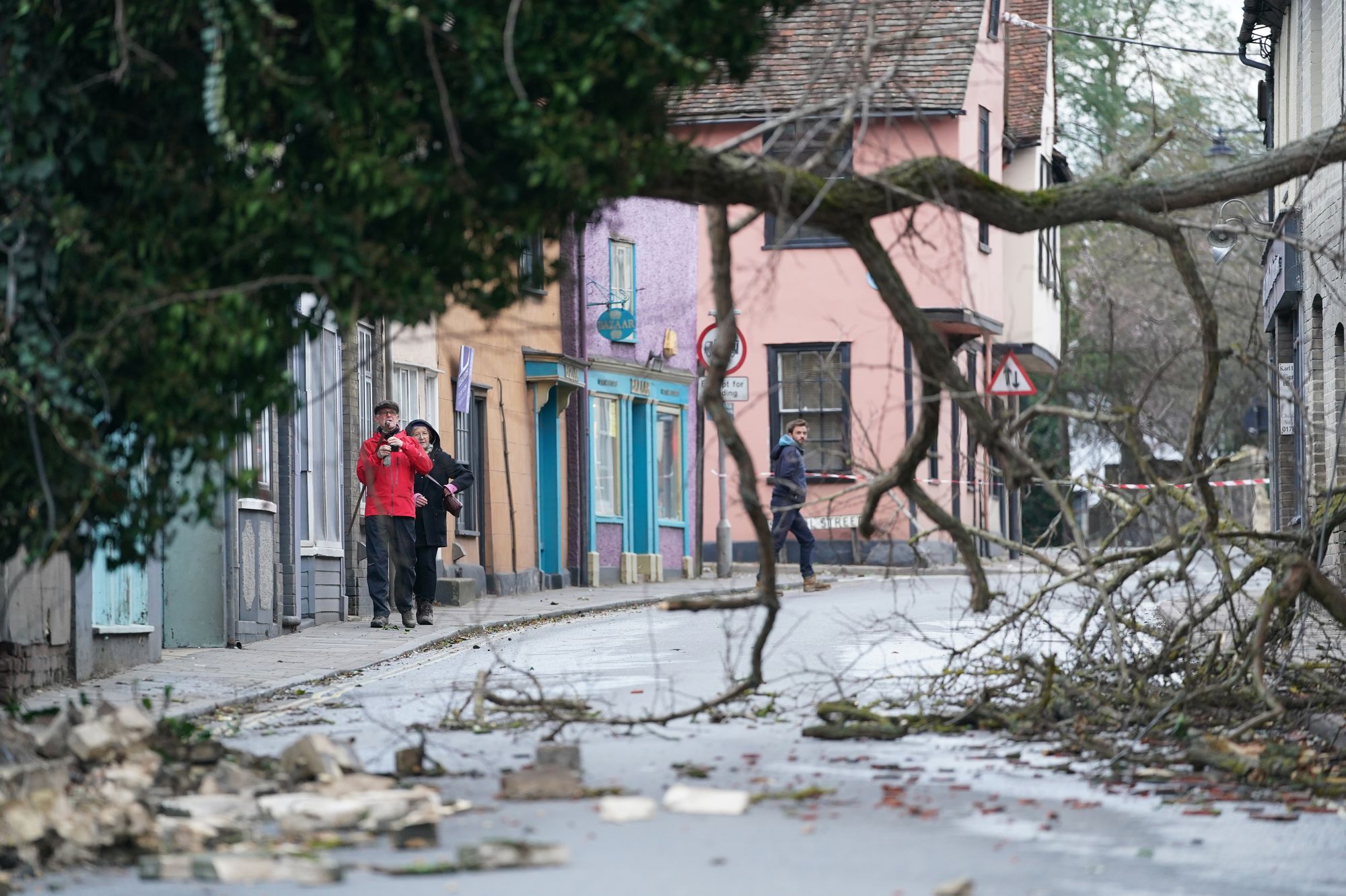 Storm Eunice: Dramatic pictures show scenes of devastation across UK