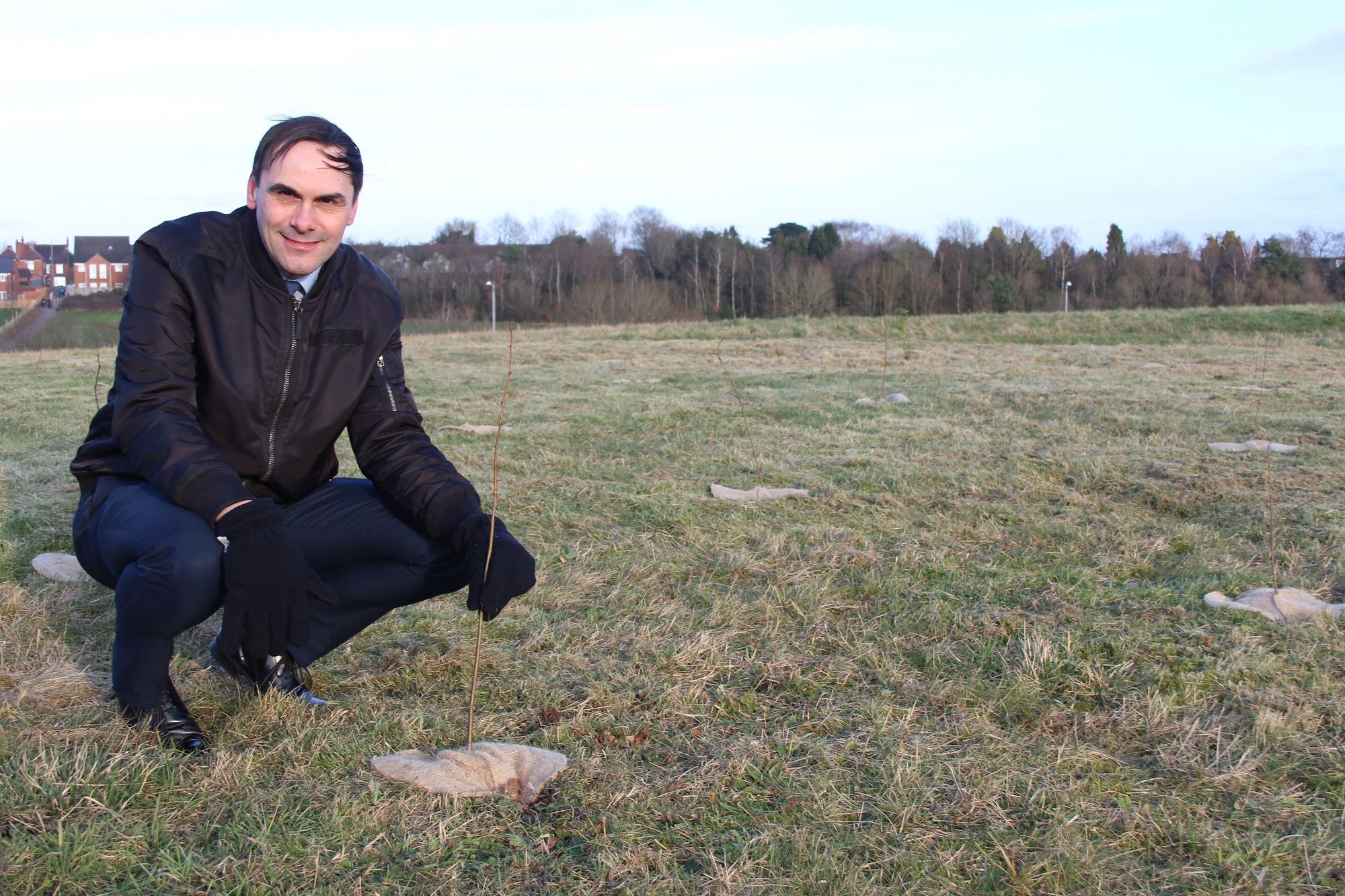 Trees planted at Staffordshire county business development