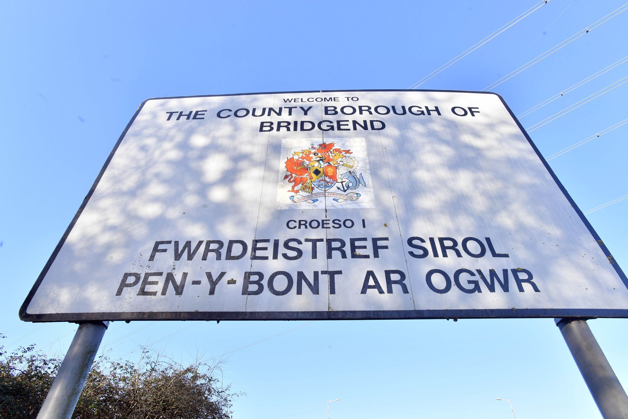 Bridgend County Borough Clear up after storms Eunice and Franklin