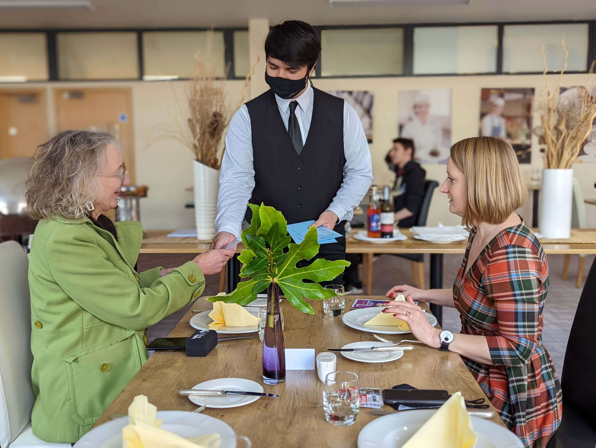 Penny Post creator pops into Newbury College for a live stream lunch