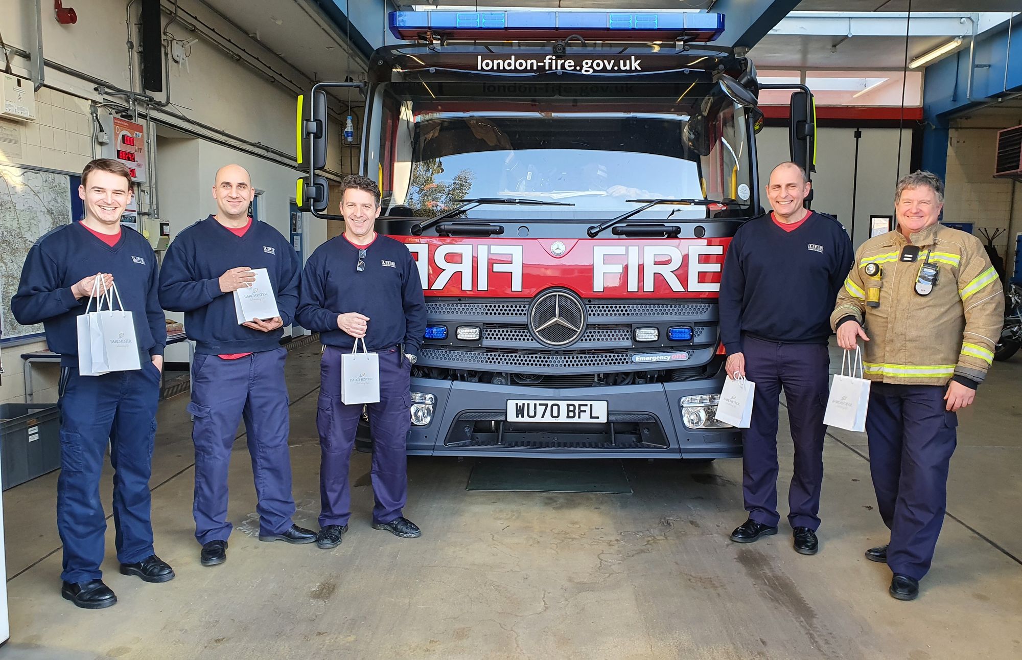 Southgate care home delivers blue light brunch to local emergency services