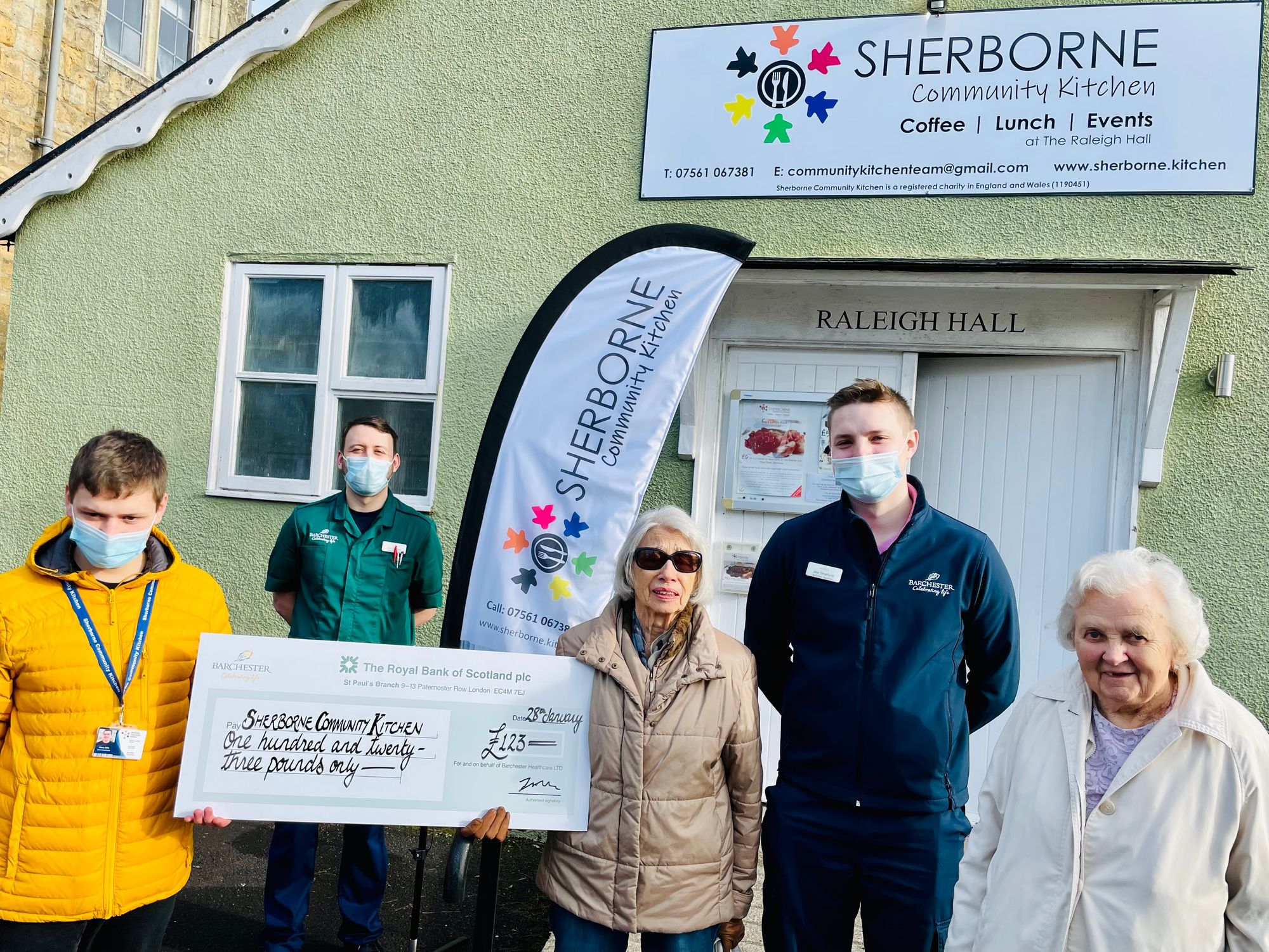 Sherborne care home fundraise for Community Kitchen