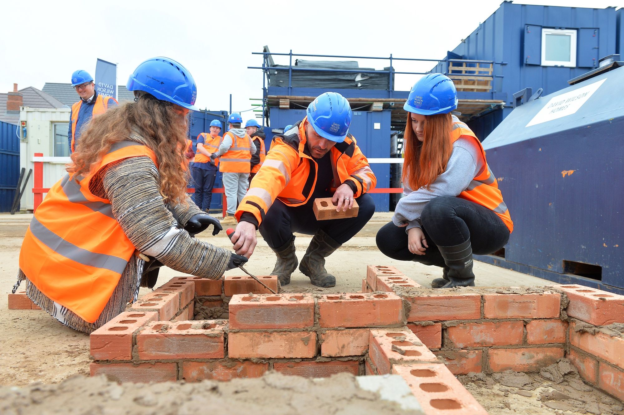 Enderby students help build houses during ‘Have a Go Day’ with local developer