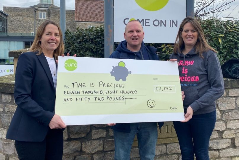 Curo raises almost £12k for Bath children’s charity