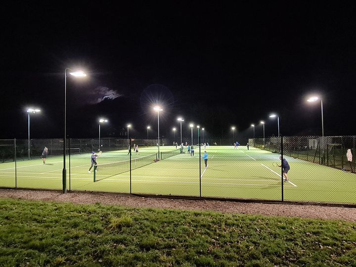 New floodlights for Macclesfield Tennis Club