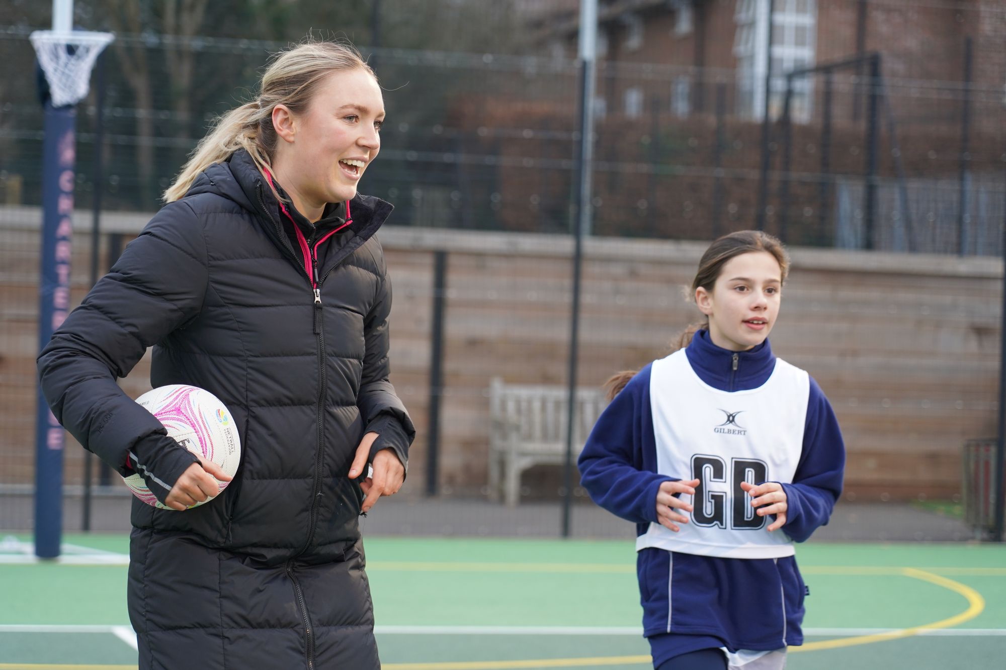 Oxshott pupils' masterclass with Australian netball champion