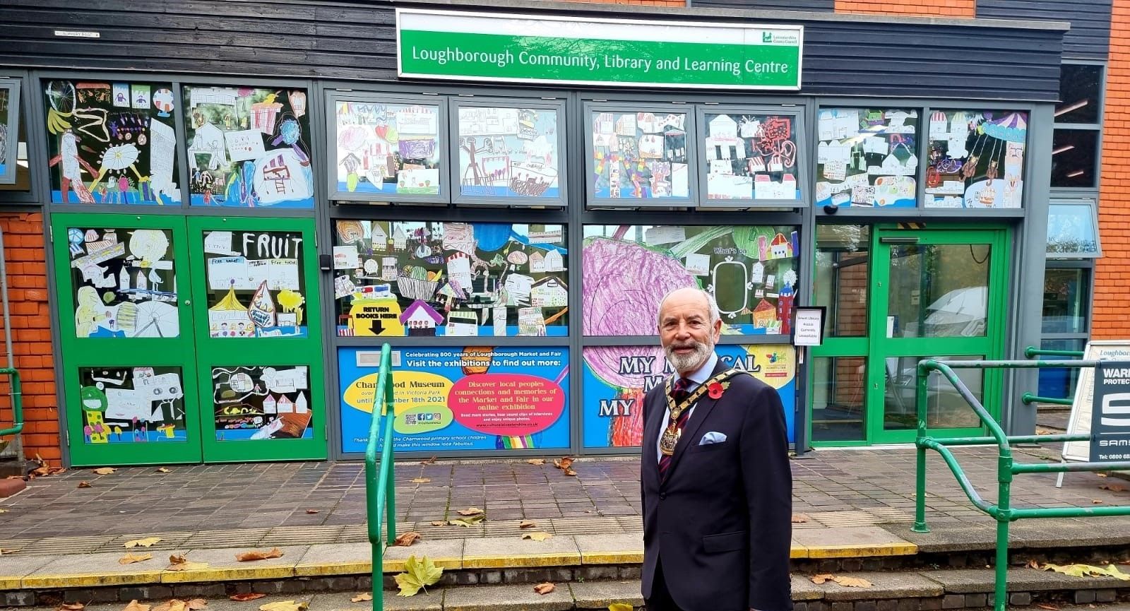 Leicester schoolchildren create artwork for Loughborough Market and Fair anniversary