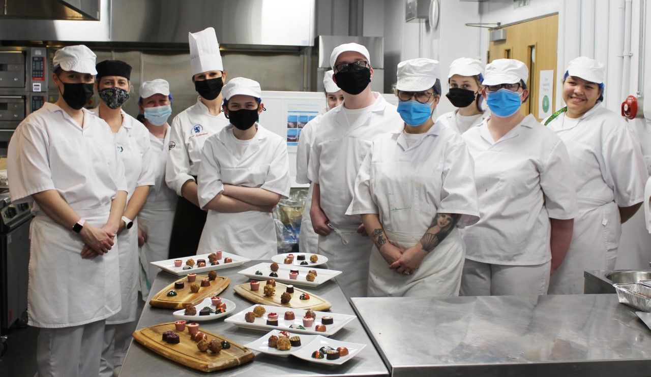 Ayrshire College students treated to masterclass by chocolate chef Shona Sutherland