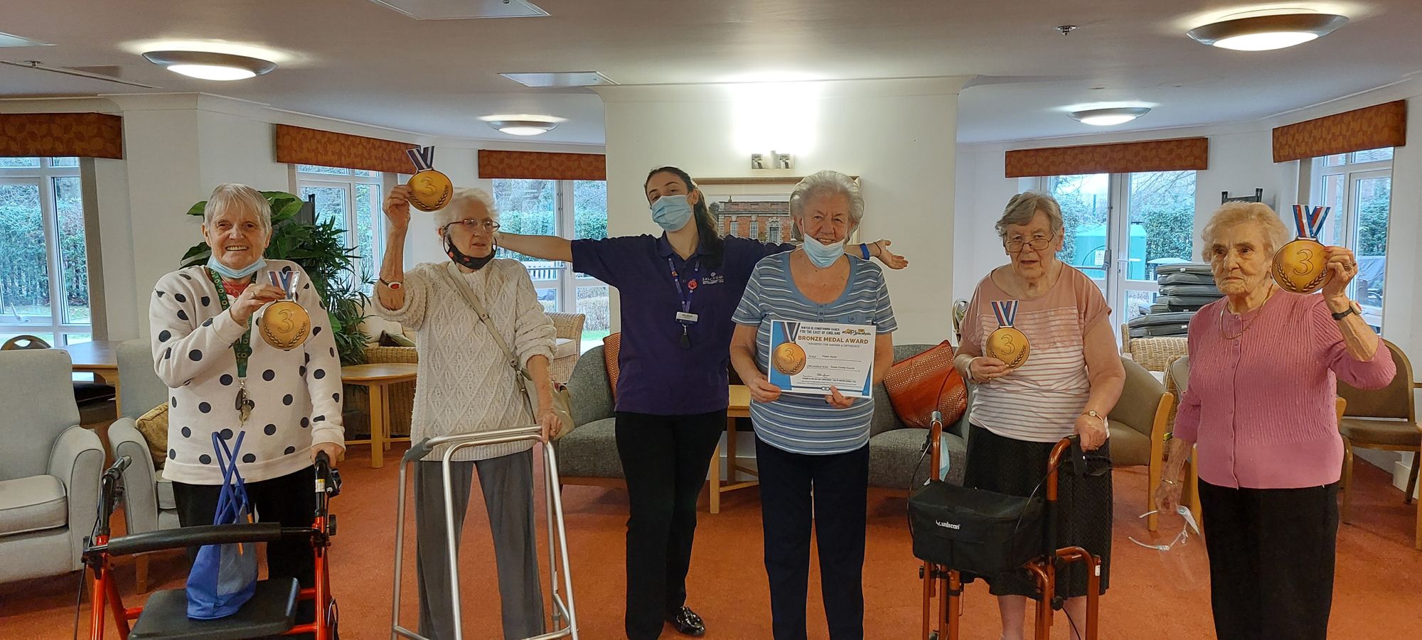 Basildon retirement community awarded bronze medal in NHS games