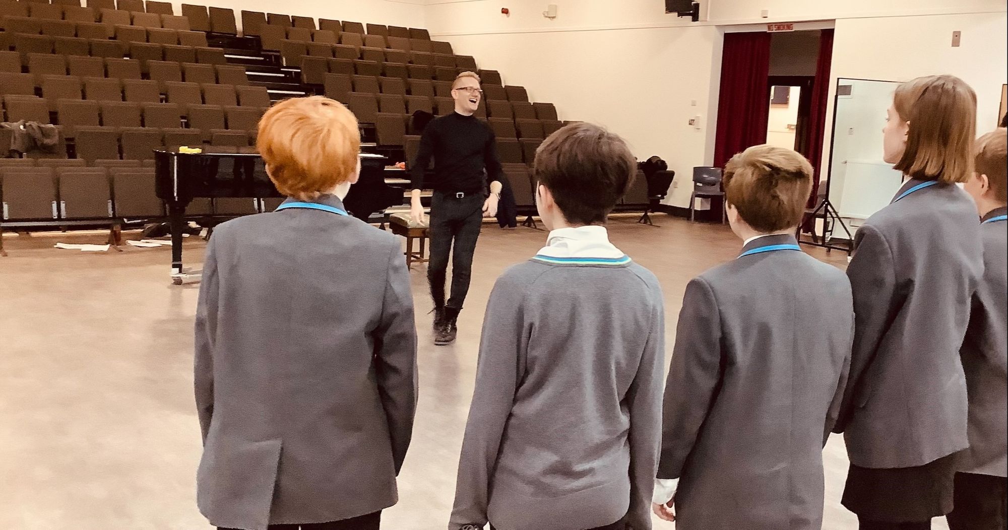 Rugeley school choir benefits from workshop with acclaimed British tenor