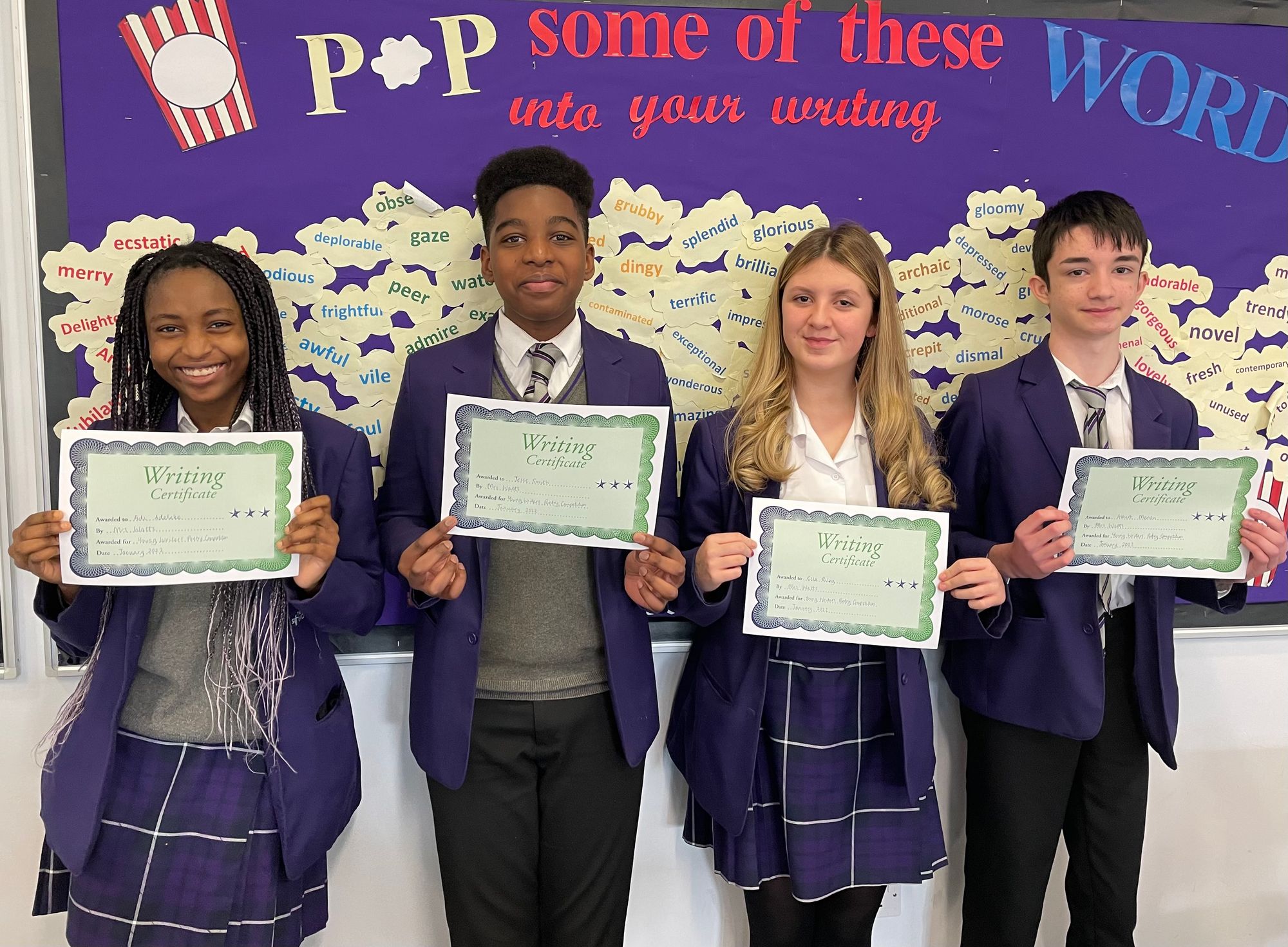 Garston students triumph as they prepare to become published poets
