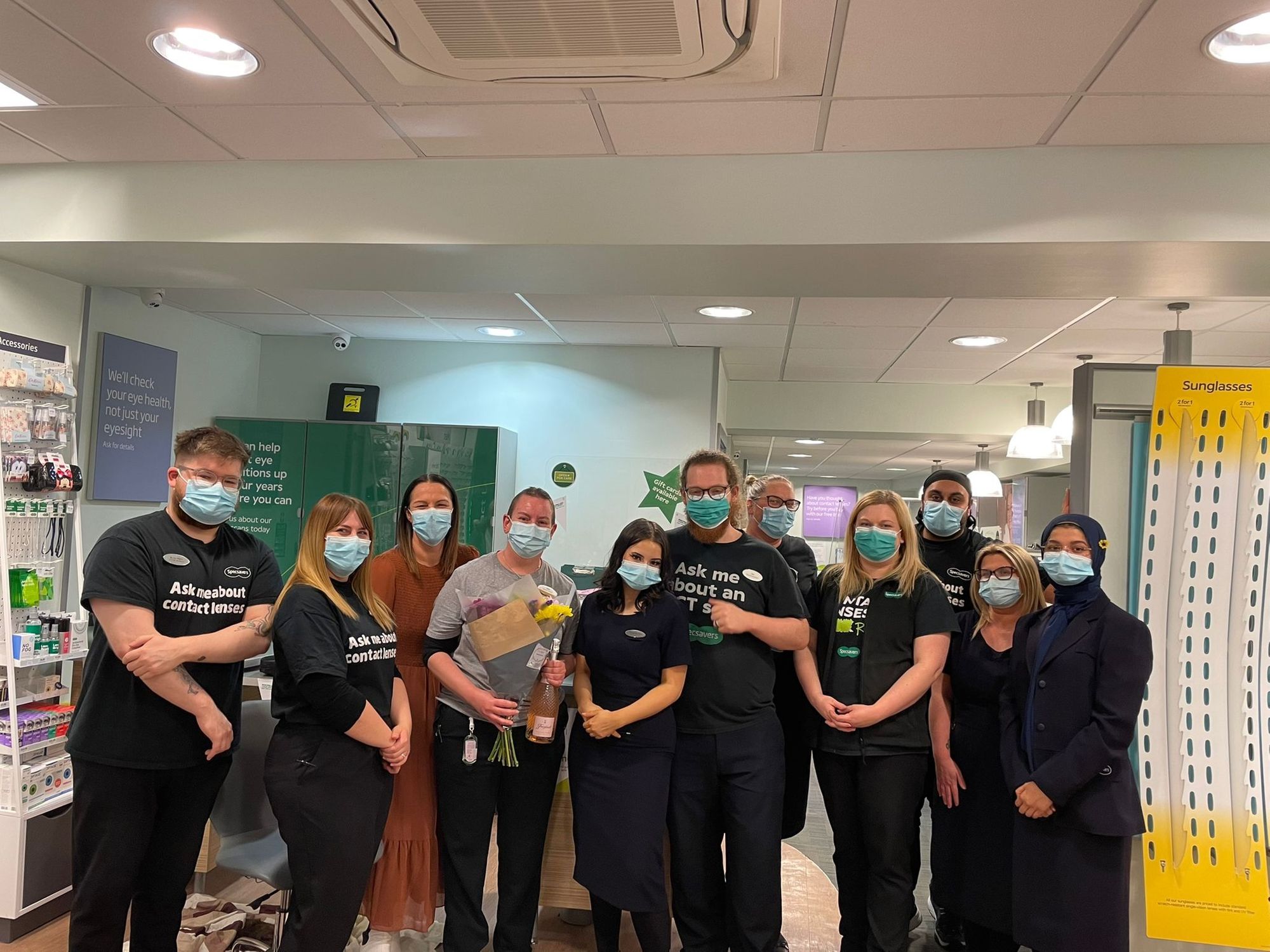 Specsavers worker shaves hair in aid of Macmillan Cancer Support