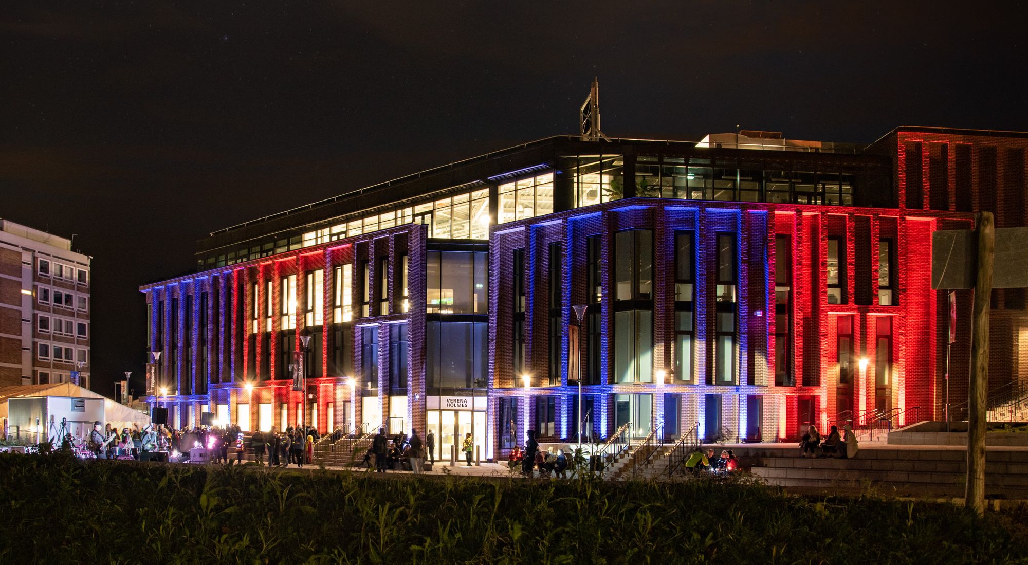 Canterbury Christ Church University lights up in celebration of 60 years
