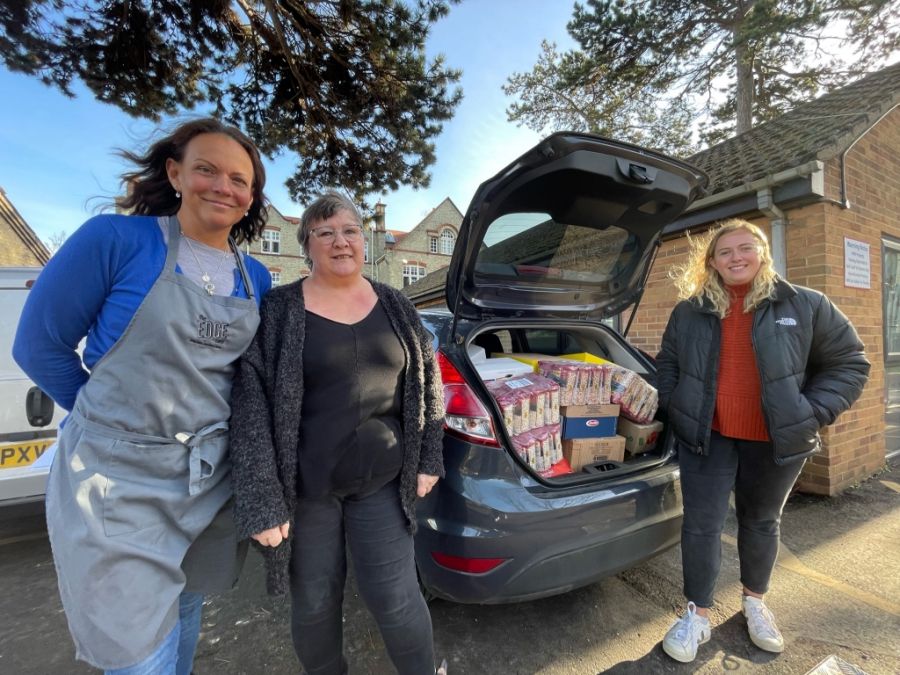 Cambridge Central Mosque donates tonnes of food 'at a time of tremendous need'