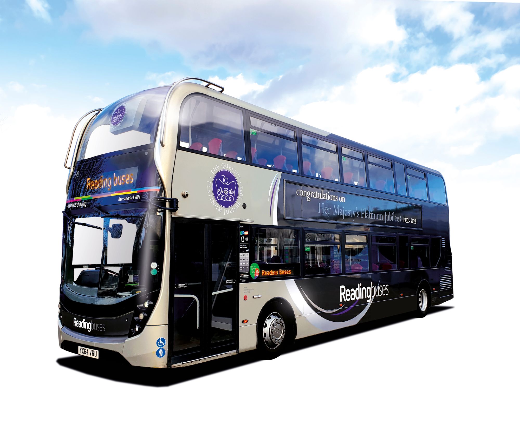Reading bus operator show patriotism for the Queen's Jubilee