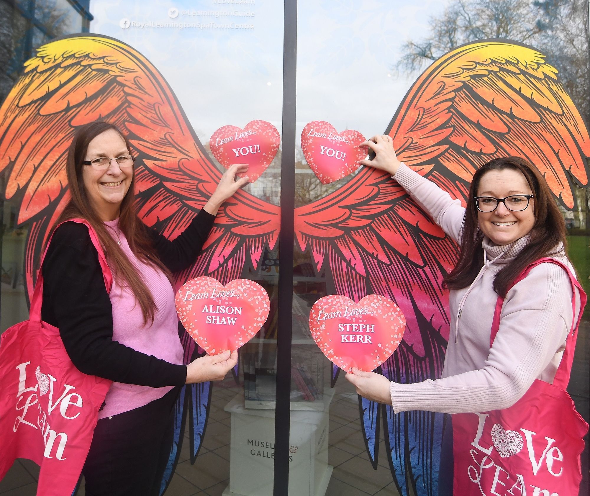 Leamington Spa celebrates Valentine's Day with personalised heart campaign