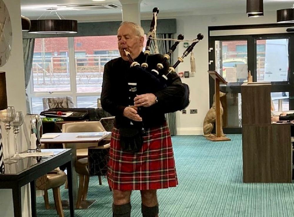 Hedge End care home celebrates Burns Night with traditional supper