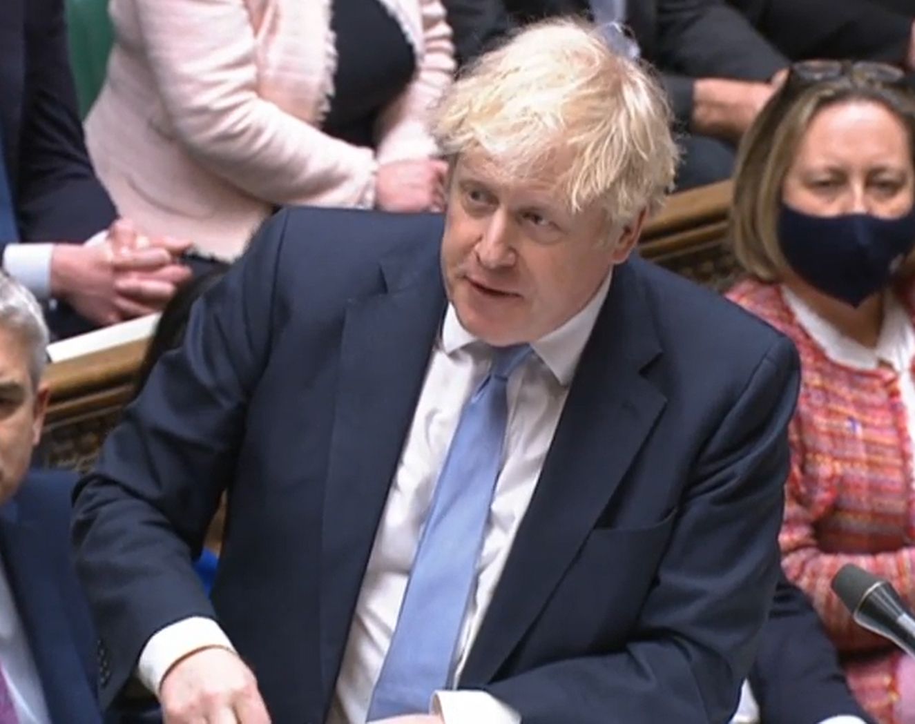 New image of Boris Johnson at Downing Street Xmas party emerges during Prime Minister's Questions