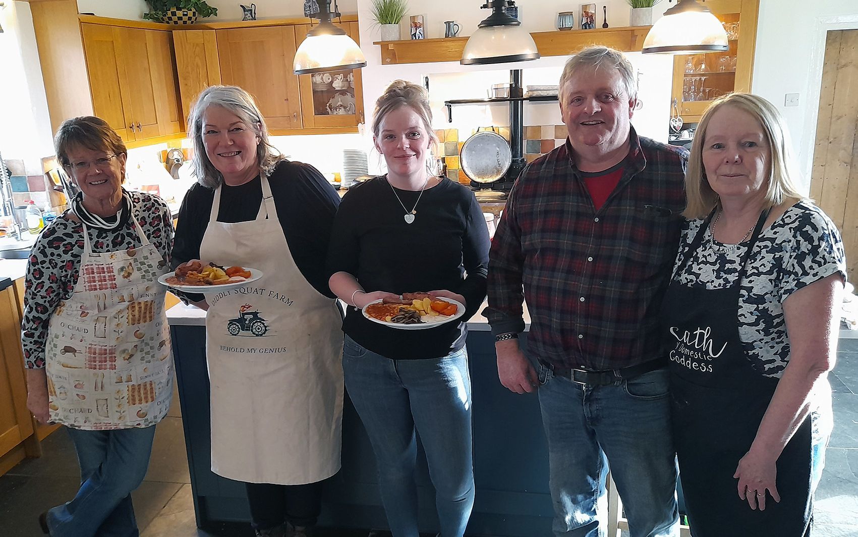 Caernarfon Farmers’ Union of Wales celebrates farmhouse breakfast fundraising success