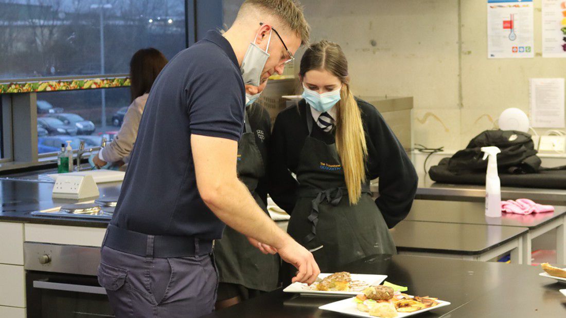 Folkestone pupils get cooking with Navy chefs