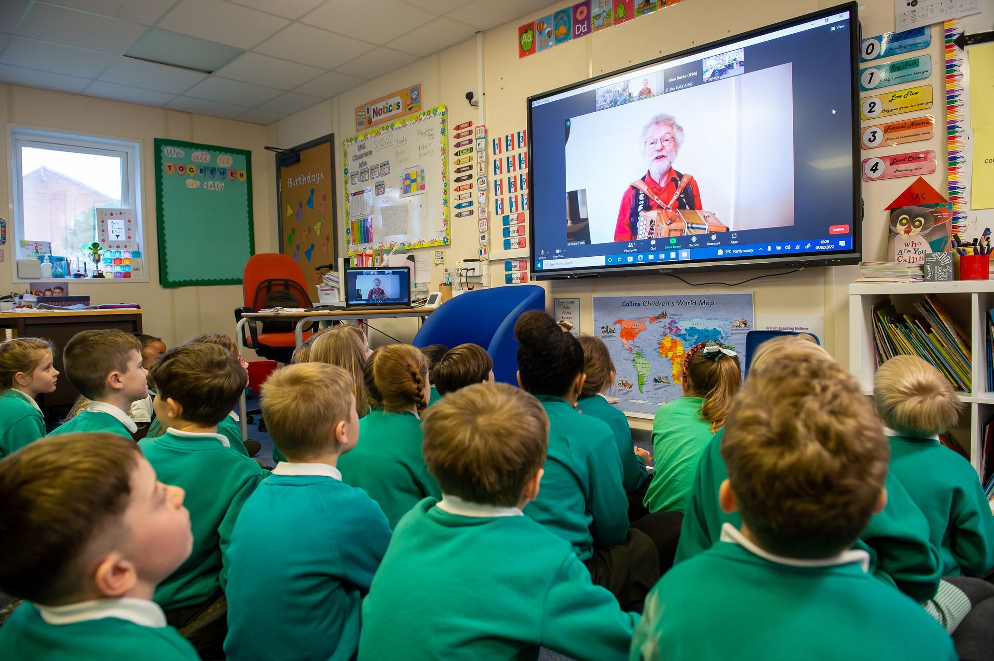 Leicestershire pupils enjoy virtual storytelling event