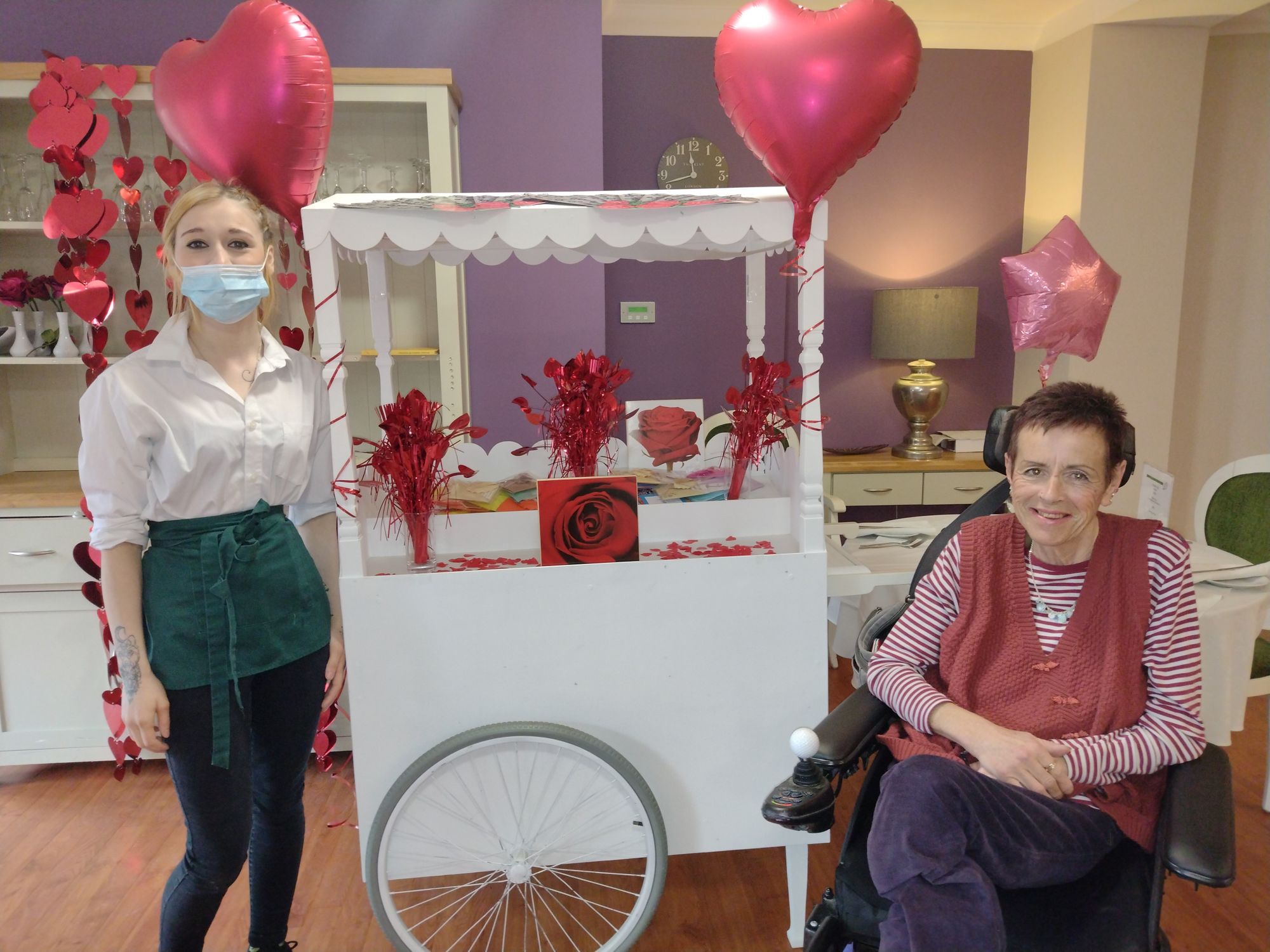 Love is in the air in Chalfont St Peter as care home residents celebrate Valentine's Day