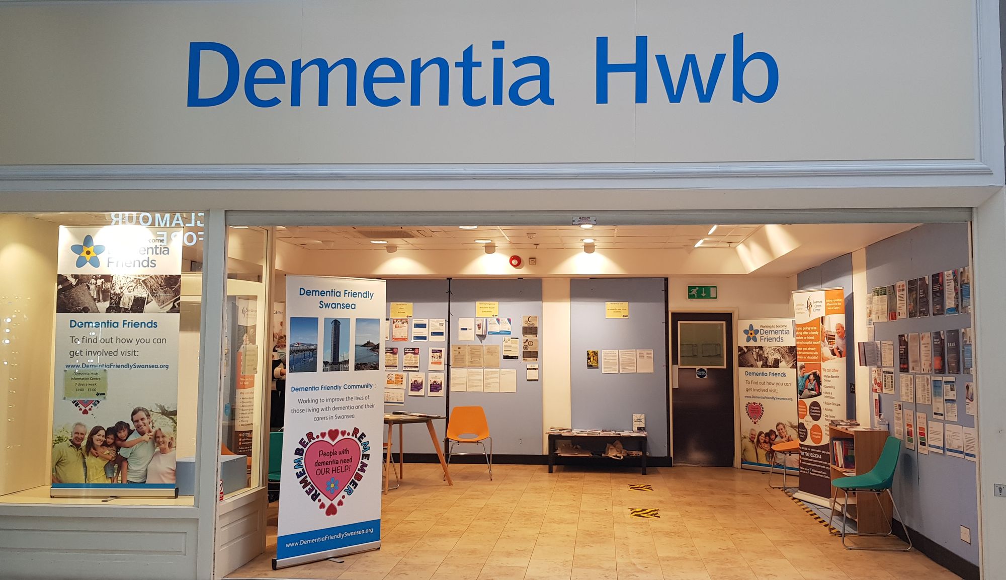 New dementia drop-in opens at Swansea’s Quadrant shopping centre