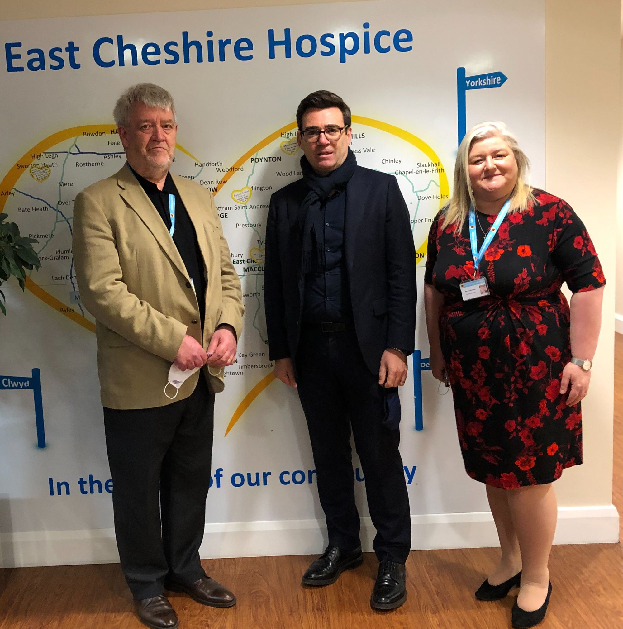 Andy Burnham visits East Cheshire Hospice