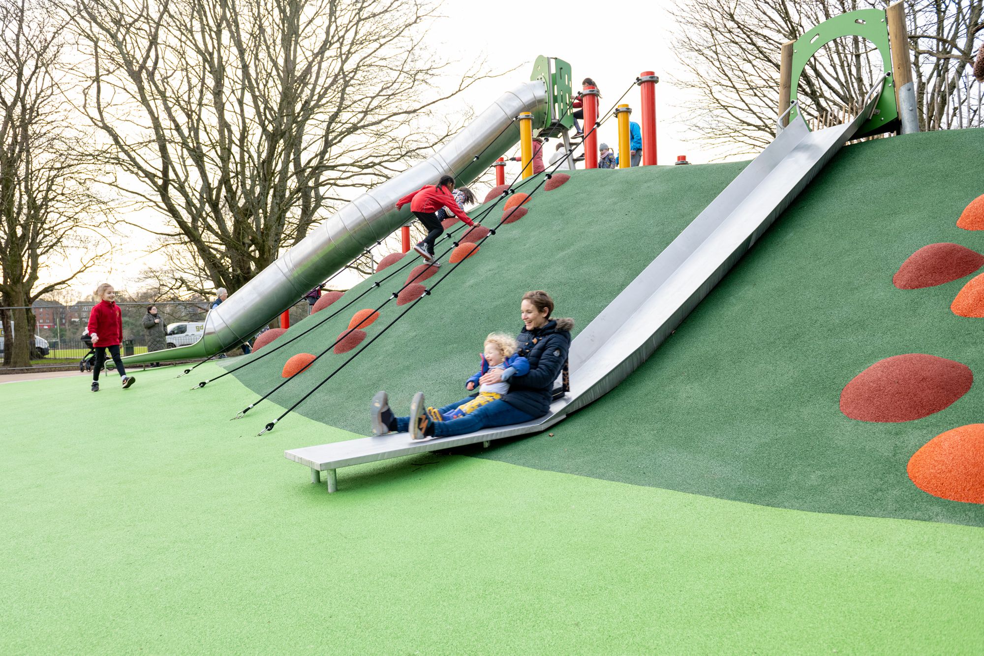 New play area at Llandaff Fields ready for half-term