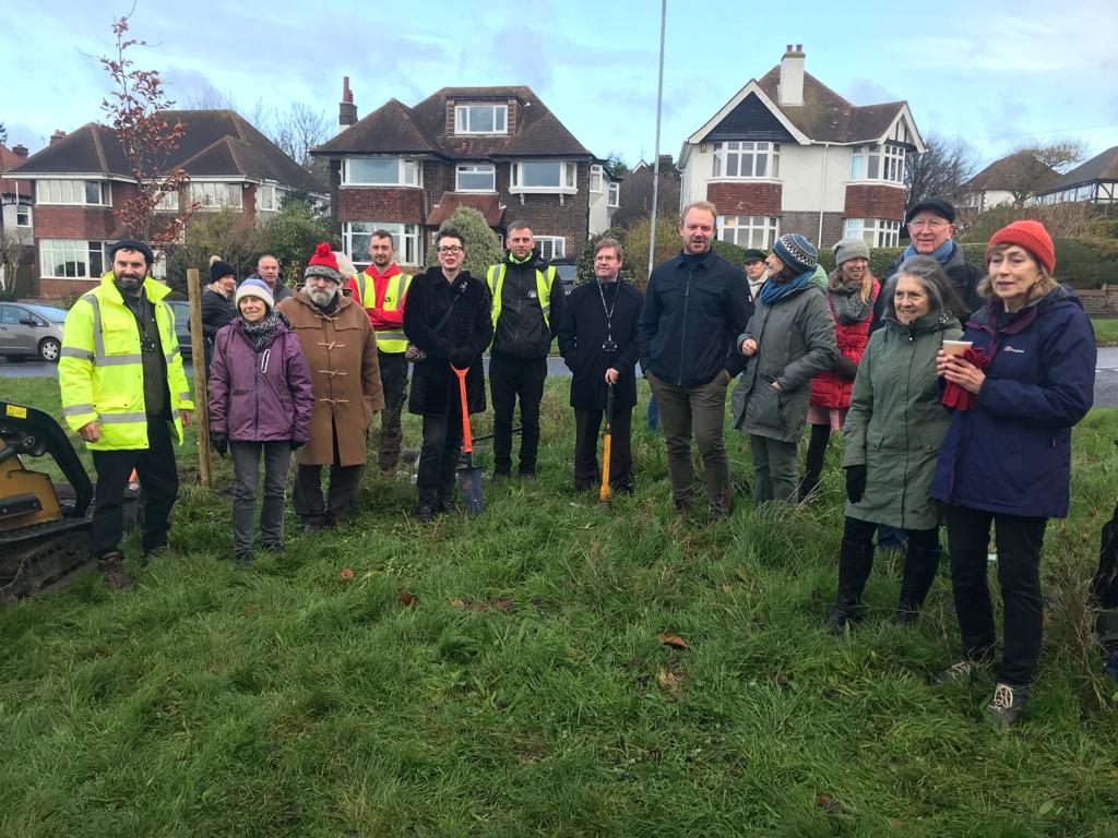 Environmental charity takes part in tree planting project across Brighton and Hove