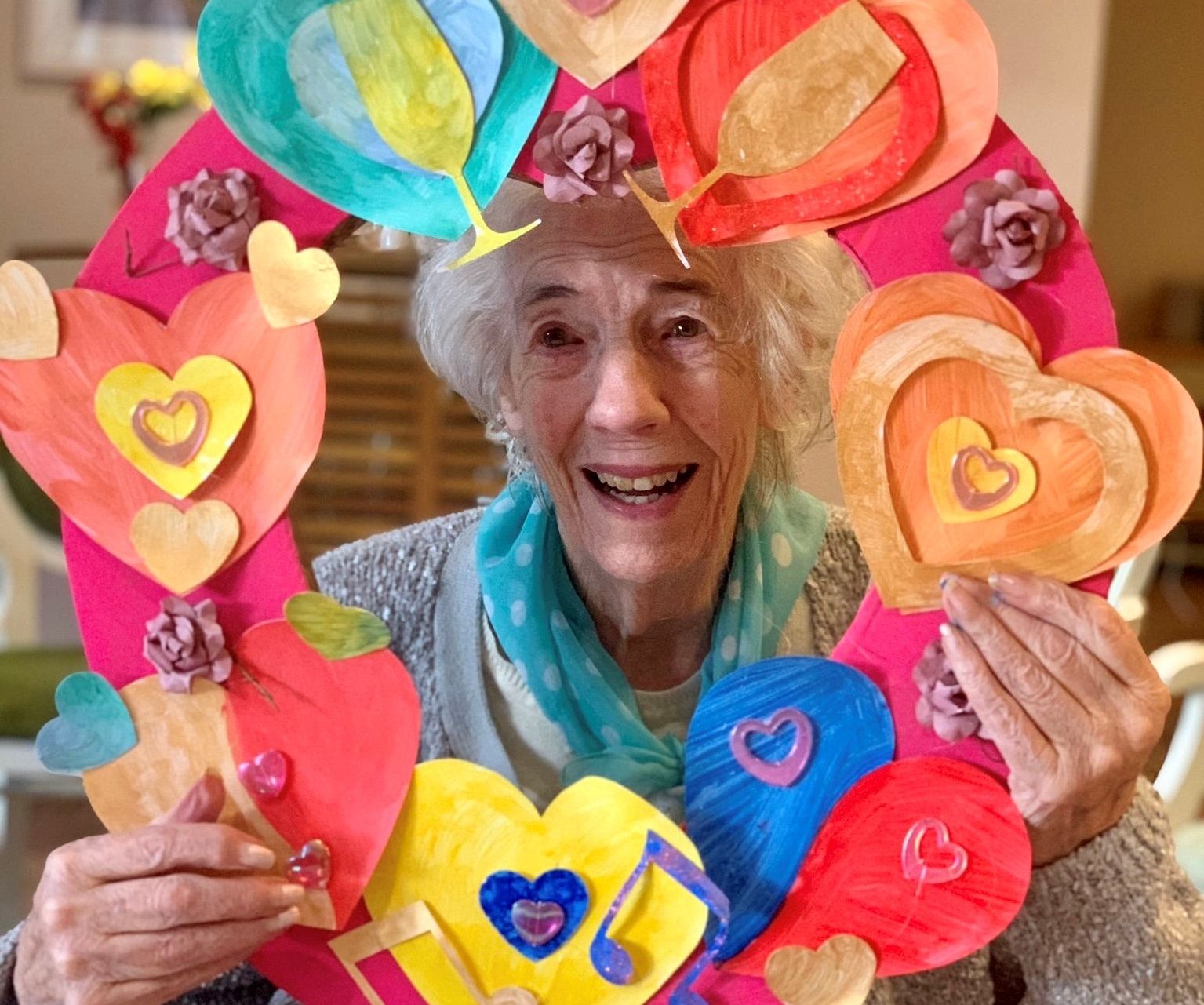 Love is in the air in Leamington Spa as care home residents celebrate Valentine's Day