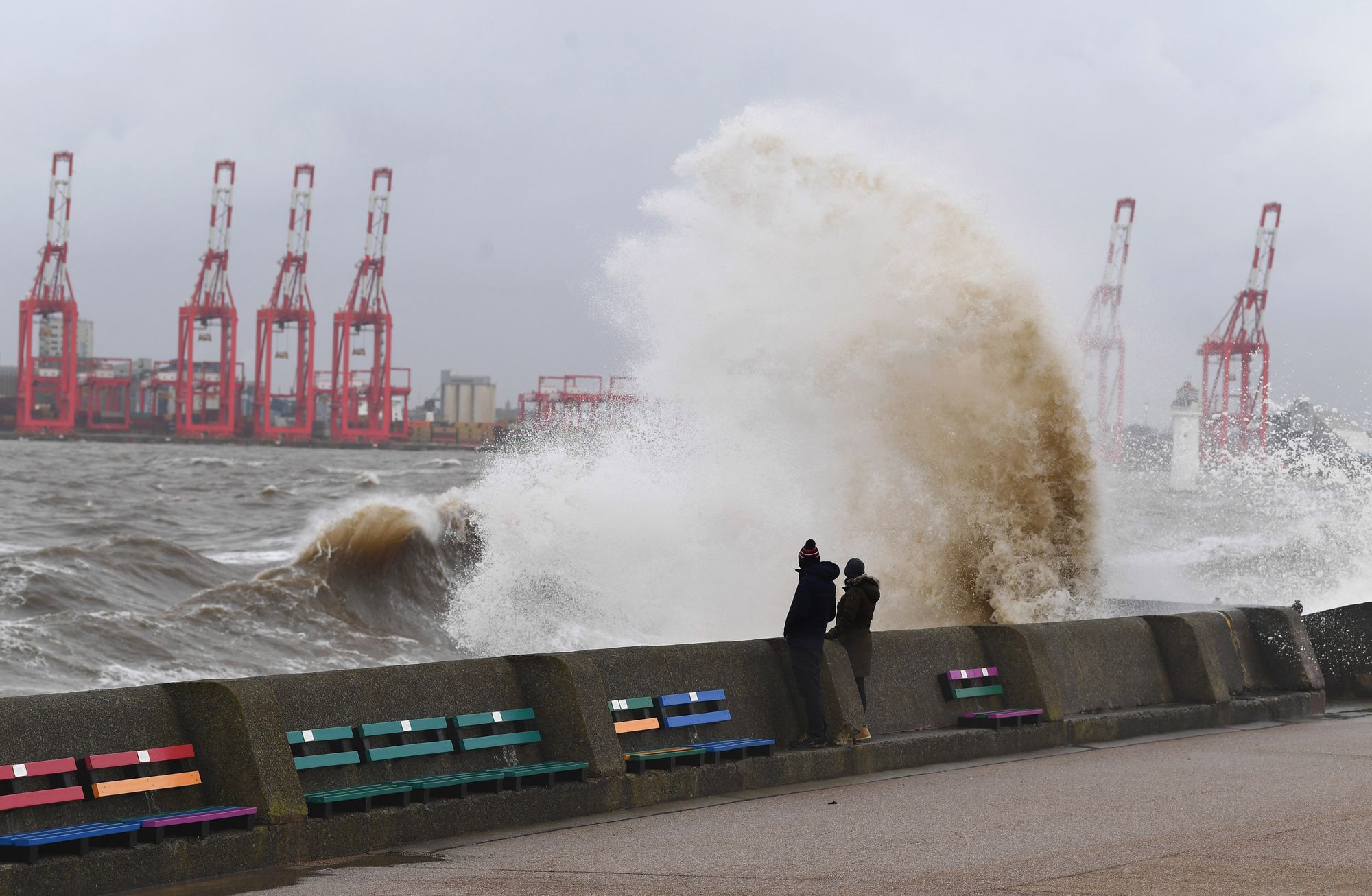 Met Office issues second red weather warning as Storm Eunice hits UK