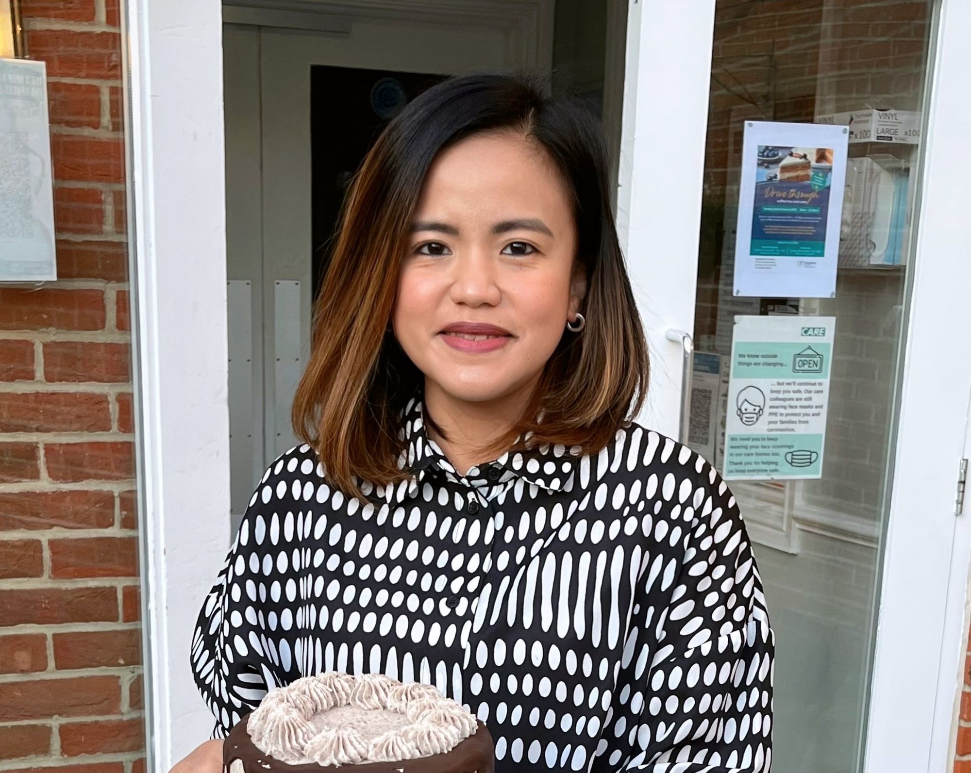Dorking care home hosts drive-through coffee and cake event