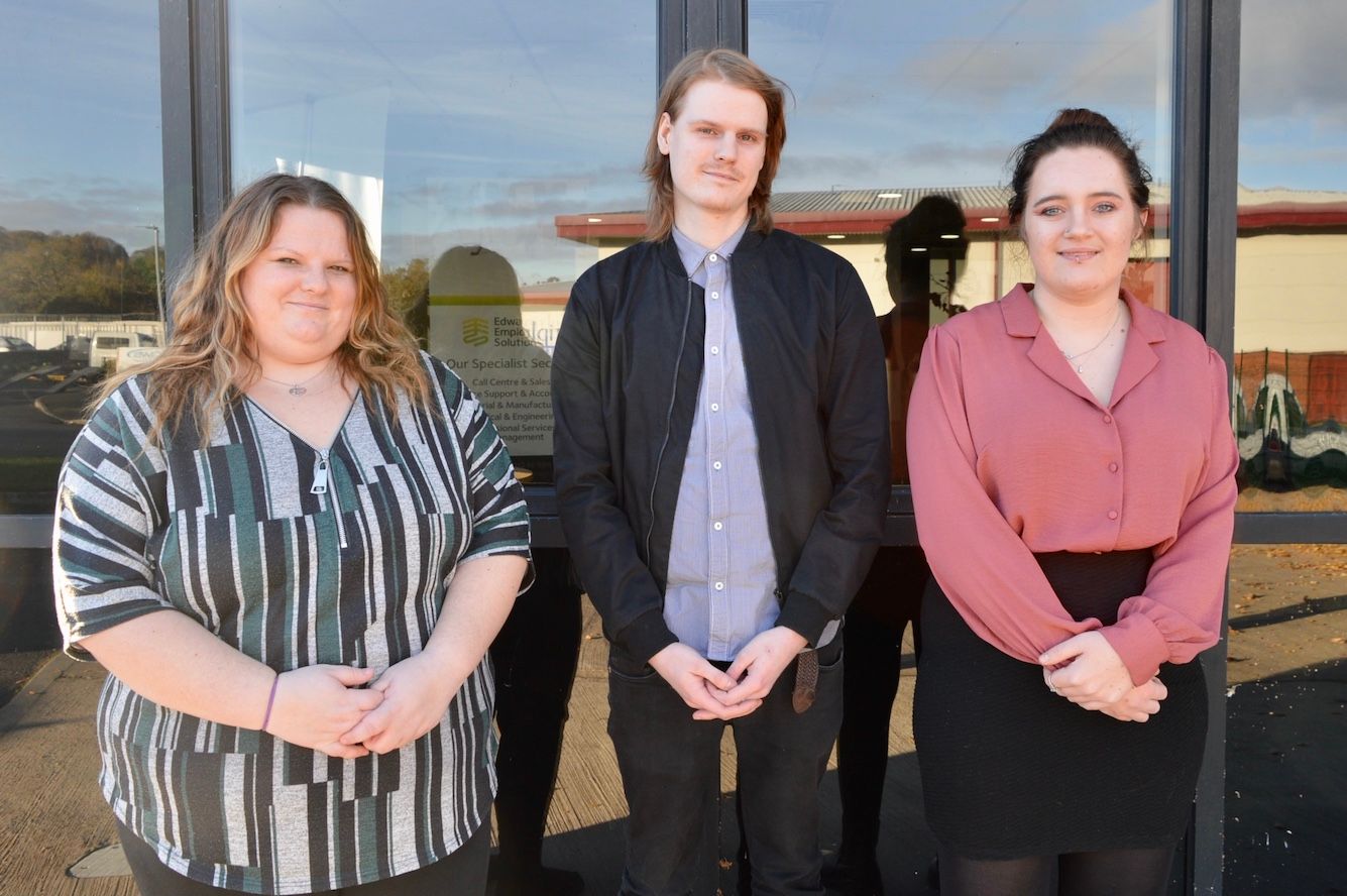 Three young people from Derbyshire have kickstarted their career in recruitment