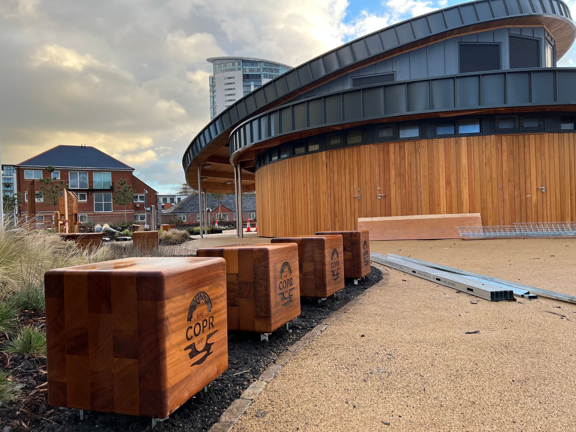 Swansea's emerging coastal park at Copr Bay is starting to take shape