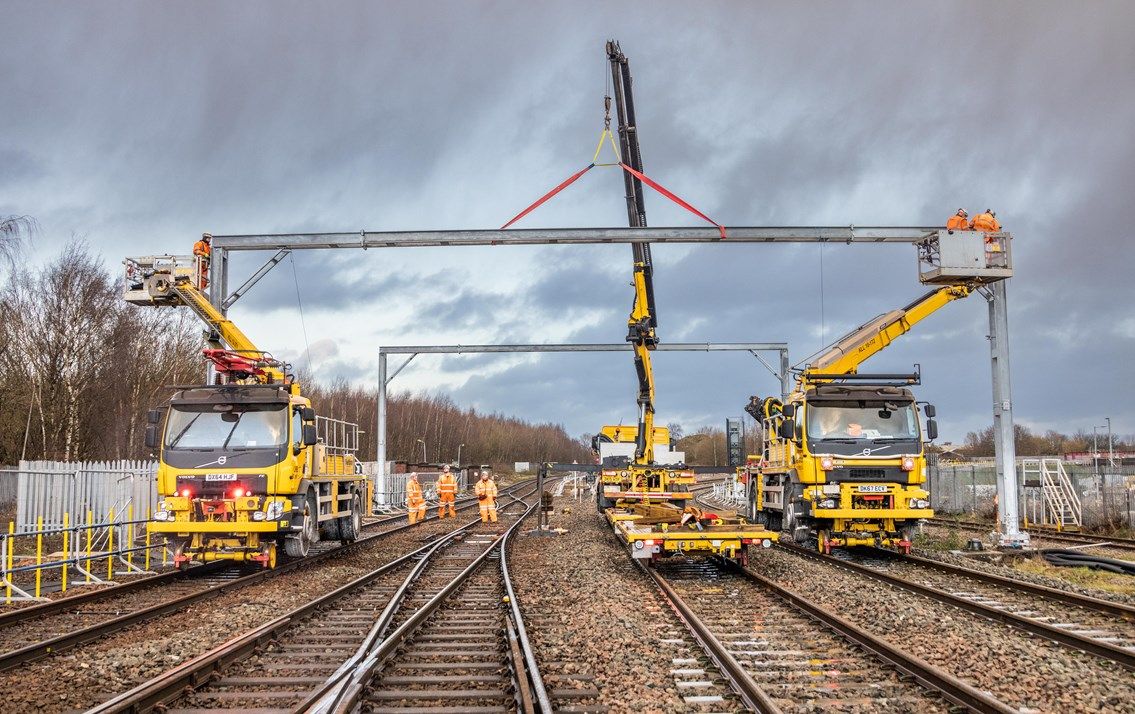 Rail upgrades between Manchester and Stalybridge continue for multi-billion-pound  route upgrade