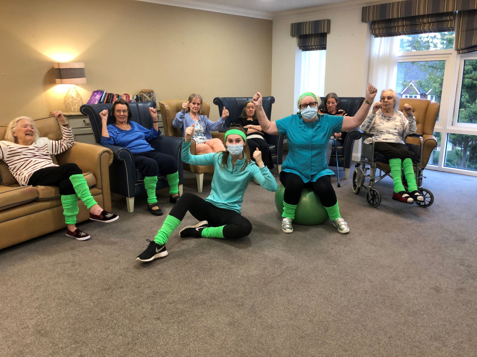 Dorset care home residents get fit with the Green Goddess