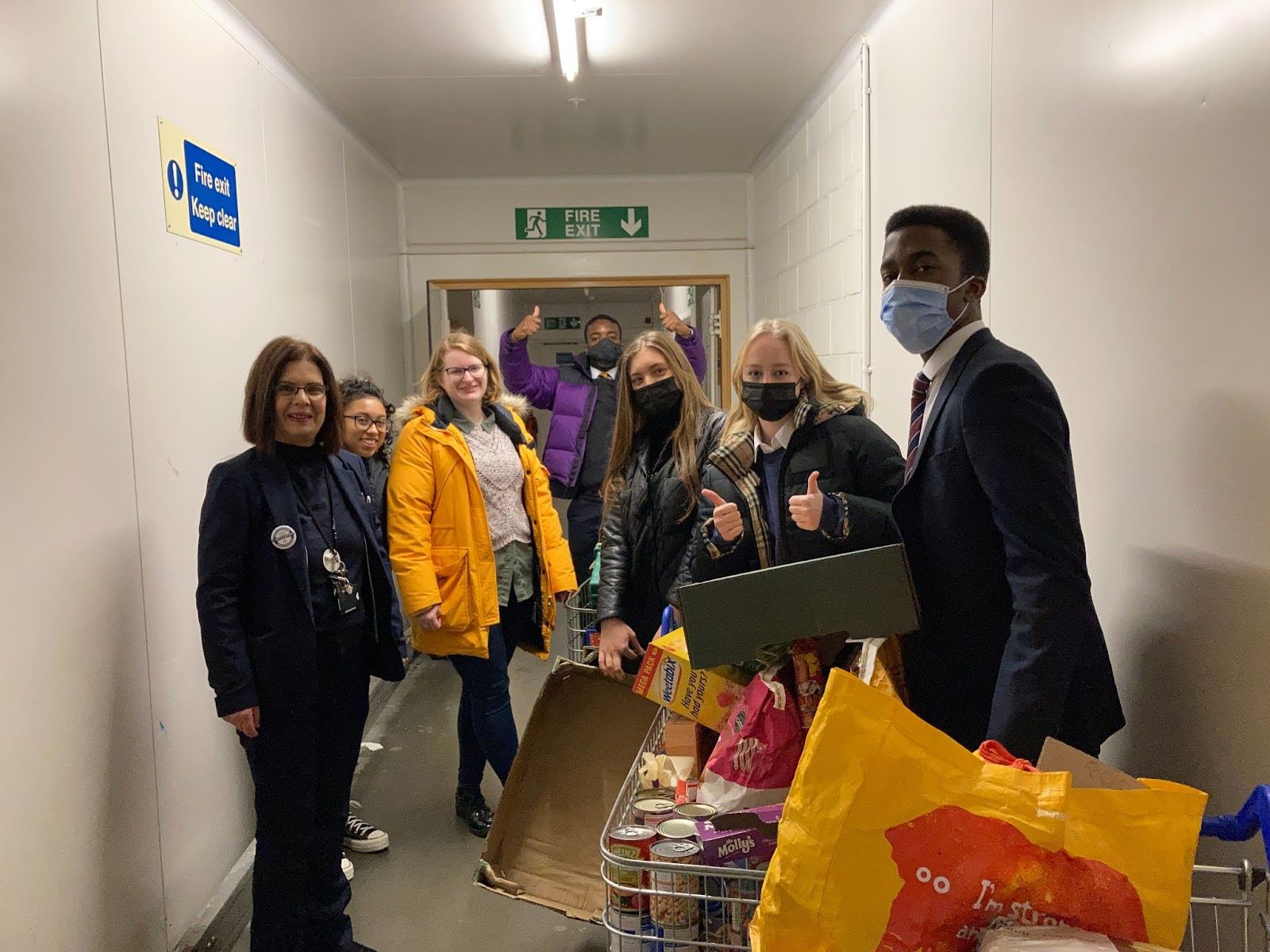Felsted students honour 100-year-old charity partnership with food bank donation