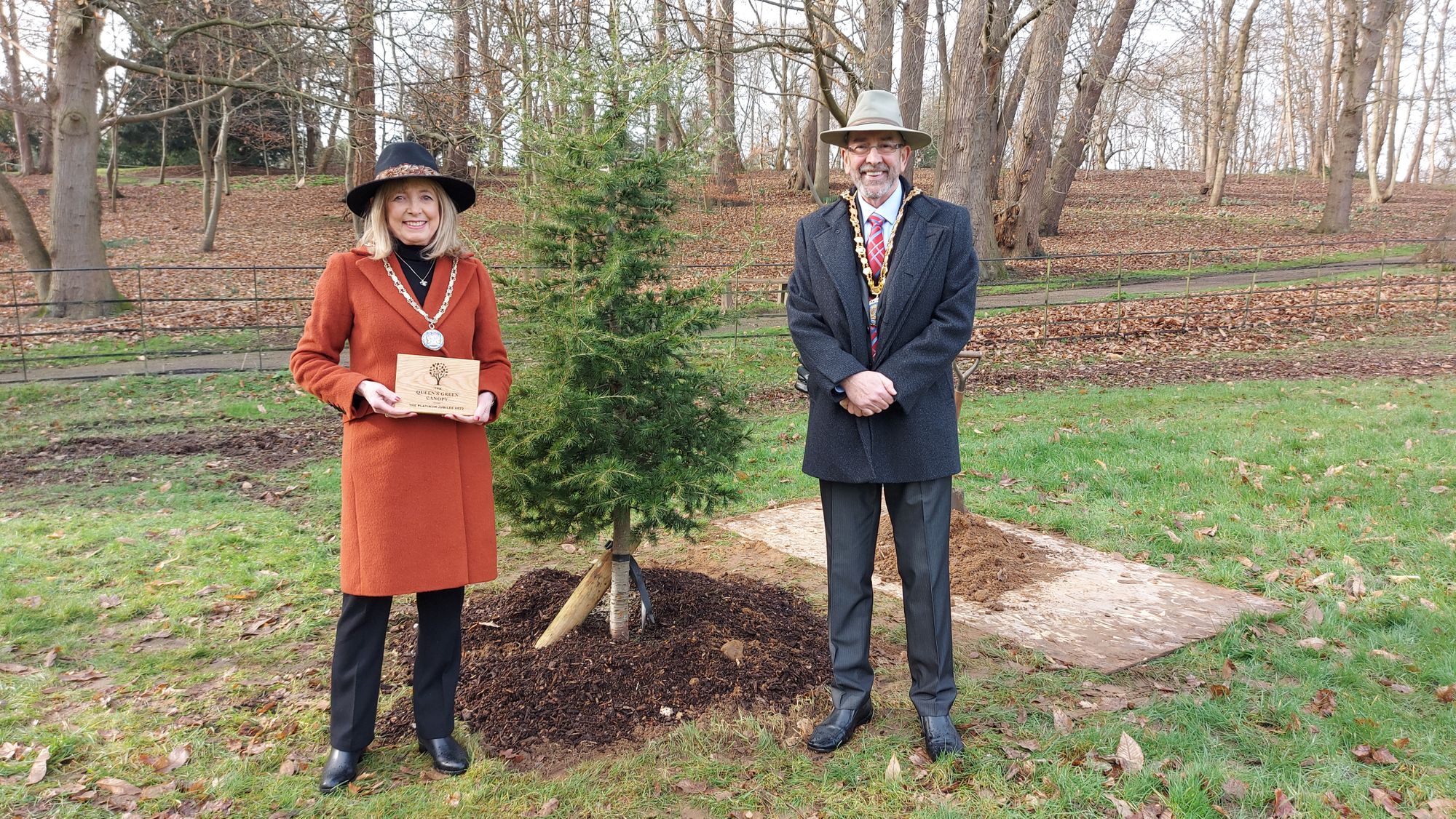 Tree planted in Cobham for Queen's Platinum Jubilee