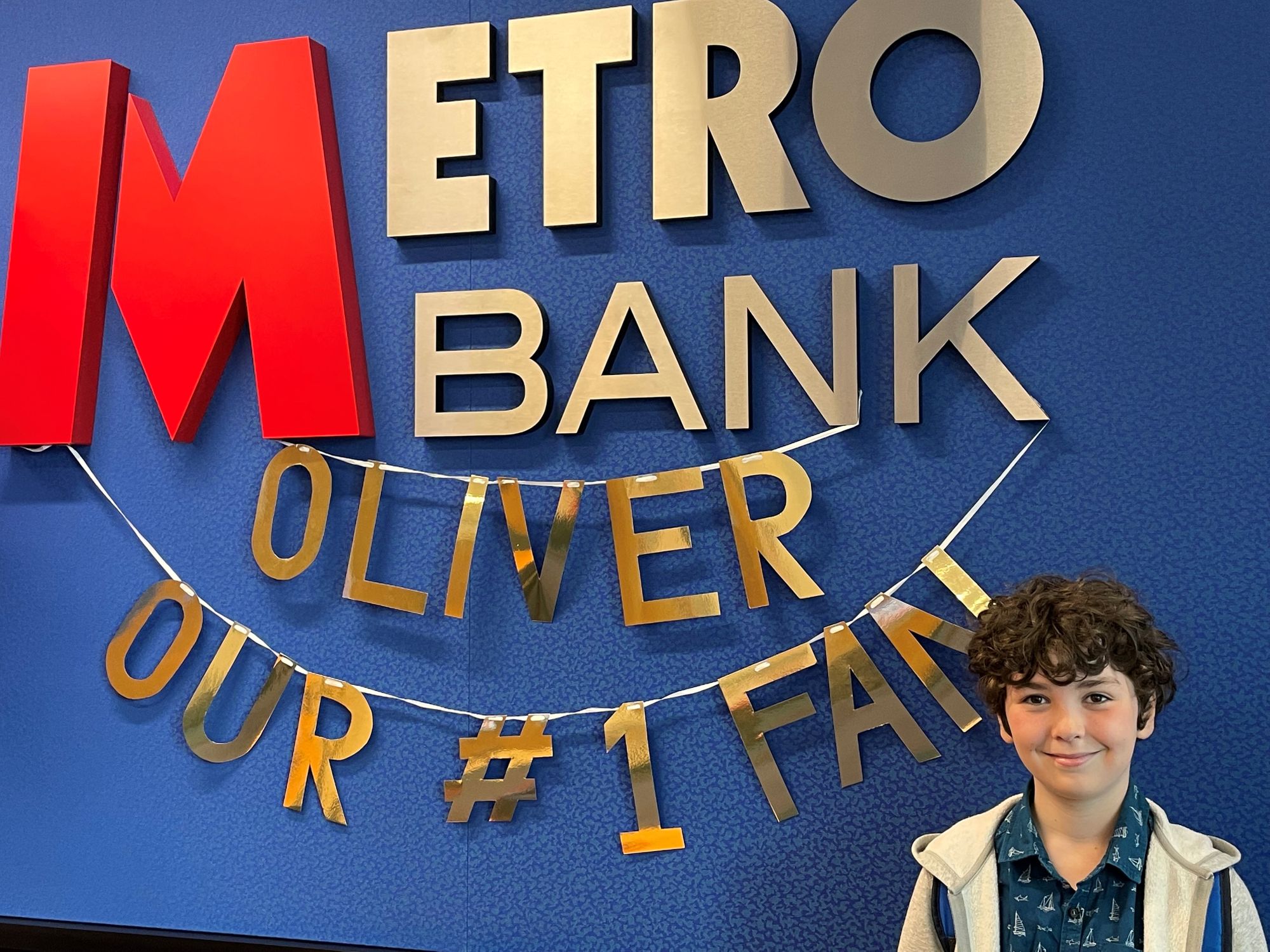 Metro Bank super fan Oliver opens new branch in Leicester city centre